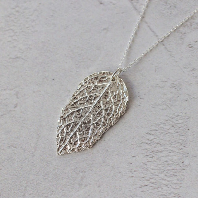 Silver hot sale leaf jewelry