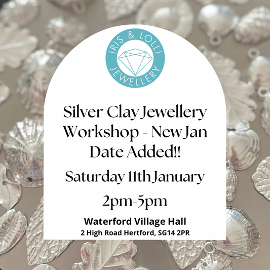 Silver Clay Jewellery Workshop - Saturday January 11th 2pm-5pm