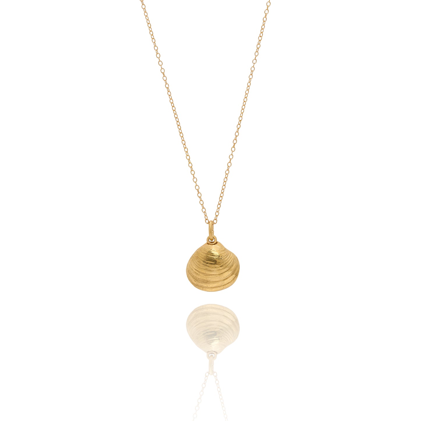 Gold Venus Clam Necklace