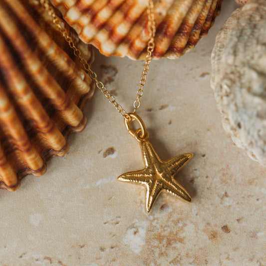 Gold Starfish Necklace