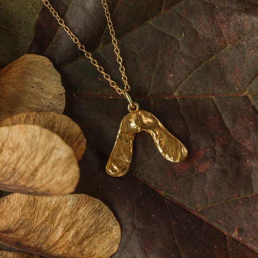 Gold Baby Sycamore Necklace