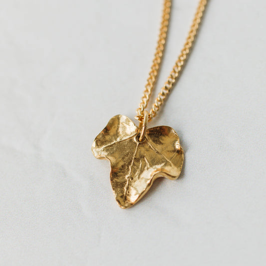 Gold Baby Ivy Leaf Necklace