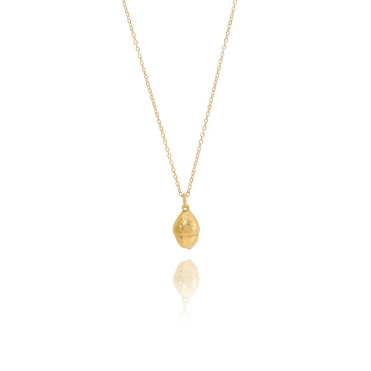 Gold Acorn Necklace