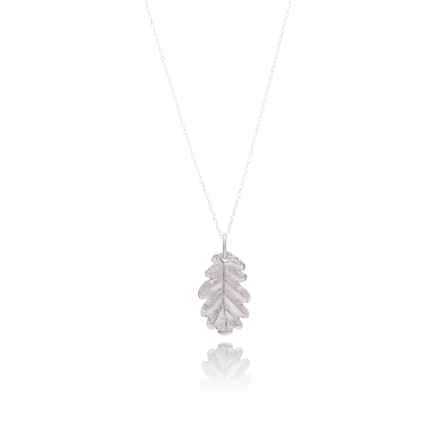 Handmade Silver Oak Leaf Necklace - Iris & Lolli