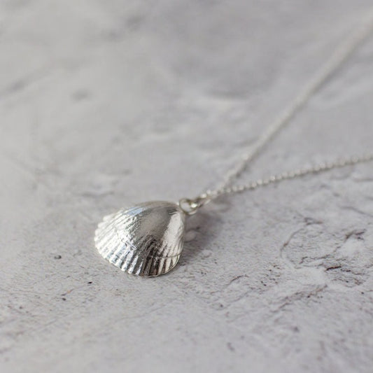 Handmade Silver Cockle Shell Necklace - Iris & Lolli