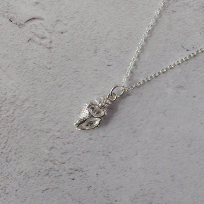 Handmade Silver Dainty Shell Necklace - Iris & Lolli