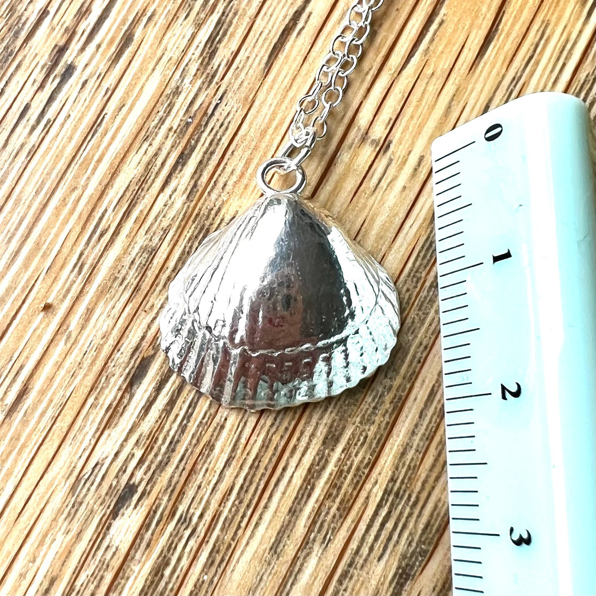 Handmade Silver Cockle Shell Necklace - Iris & Lolli