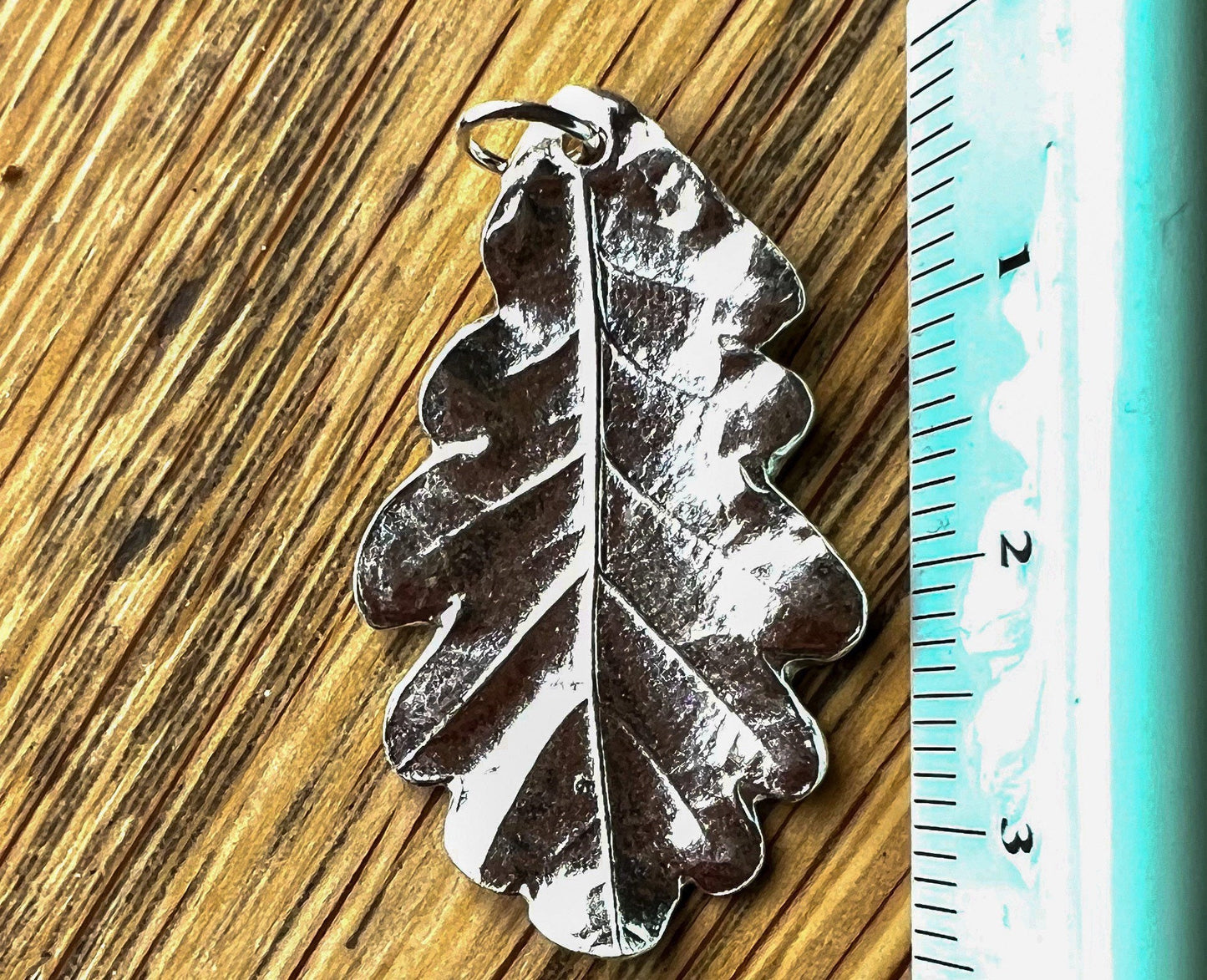 Handmade Silver Oak Leaf Necklace - Iris & Lolli